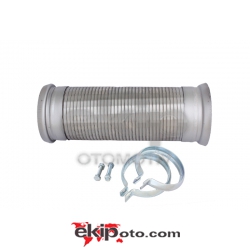 14.04.1037 - FLEXIBLE METAL TUBE 76 WITH CLAMP&SCREW  - 6204900365S